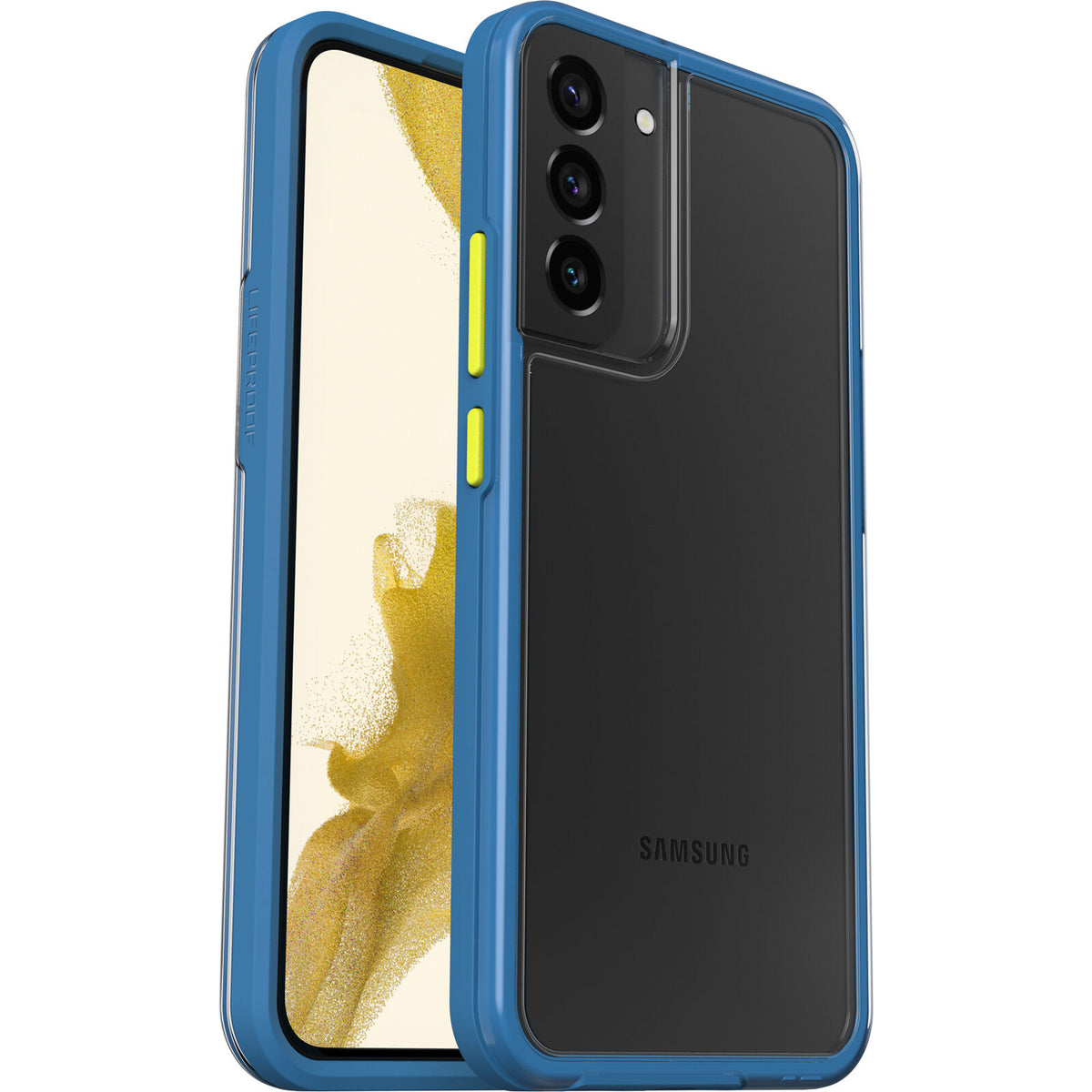 LifeProof SEE - Tampa posterior para telemóvel - 50% plástico reciclado - azul inabalável - para Samsung Galaxy S22
