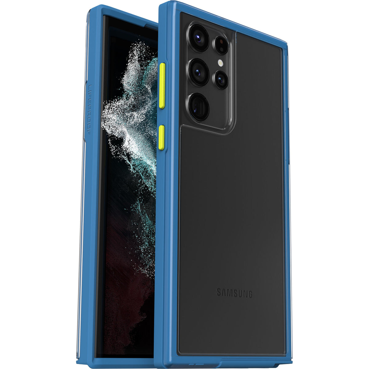 LifeProof SEE - Tampa posterior para telemóvel - 50% plástico reciclado - azul inabalável - para Samsung Galaxy S22 Ultra