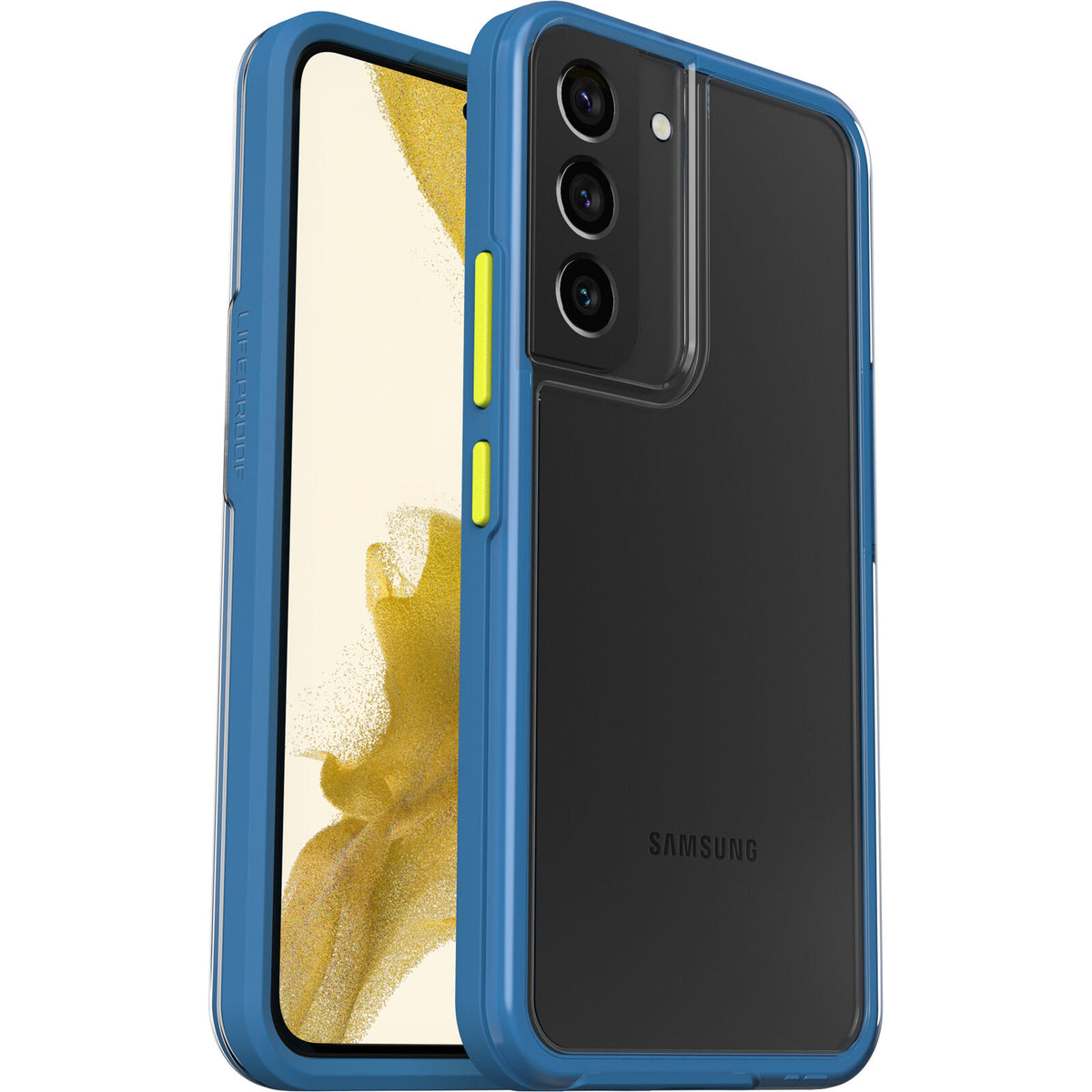 LifeProof SEE - Tampa posterior para telemóvel - 50% plástico reciclado - azul inabalável - para Samsung Galaxy S22