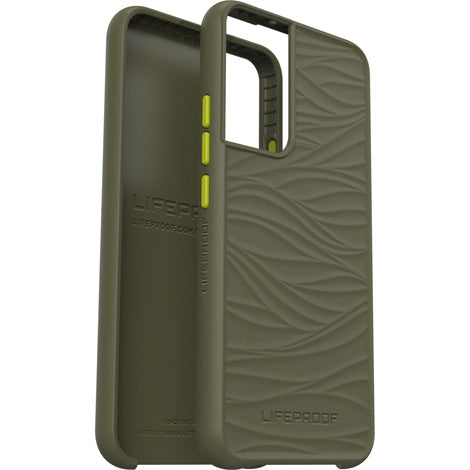 LifeProof WAKE - Carcasa trasera de teléfono - 85% plástico reciclado del océano - verde juego - patrón de ondas suaves - para Samsung Galaxy S22+