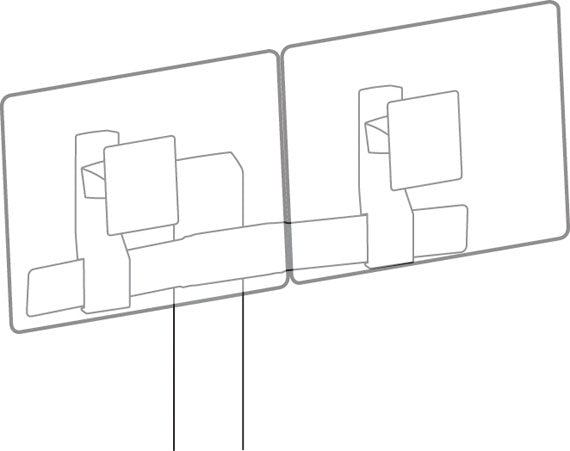 Ergotron Tall-User Kit for WorkFit Dual - Kit de montaje (2 ejes, 2 soportes de elevación) - para 2 pantallas LCD - Negro - Tamaño de pantalla: hasta 24" - para WorkFit Dual Monitor Kit, WorkFit-A Dual con Worksurface+, con suspensión Teclado, Doble