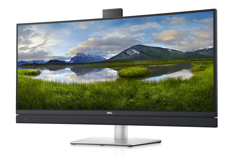 Dell 34 Video Conferencing Monitor C3422WE - LED Display - Curved - 34.14" - 3440 x 1440 UWQHD @ 60 Hz - IPS - 300 cd/m² - 1000:1 - 5 ms - HDMI, DisplayPort, USB-C - Speakers - 3 Years Old Advanced Exchange Basic Warranty - for Latitude 5320,