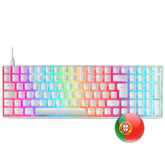 Keyboard MARS GAMING MKULTRA WHITE RGB MECHANICAL 96% KEYBOARD, OUTEMU SQ RED, US+PORTU (MKULTRAWRPT)