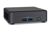 Intel Next Unit of Computing - Barebone - mini PC - 1 x Core i5 1135G7 - RAM 0 GB - Iris Xe Graphics - GigE, Bluetooth 5.2 - WLAN: 802.11a/b/g/n/ac/ax, Bluetooth 5.2