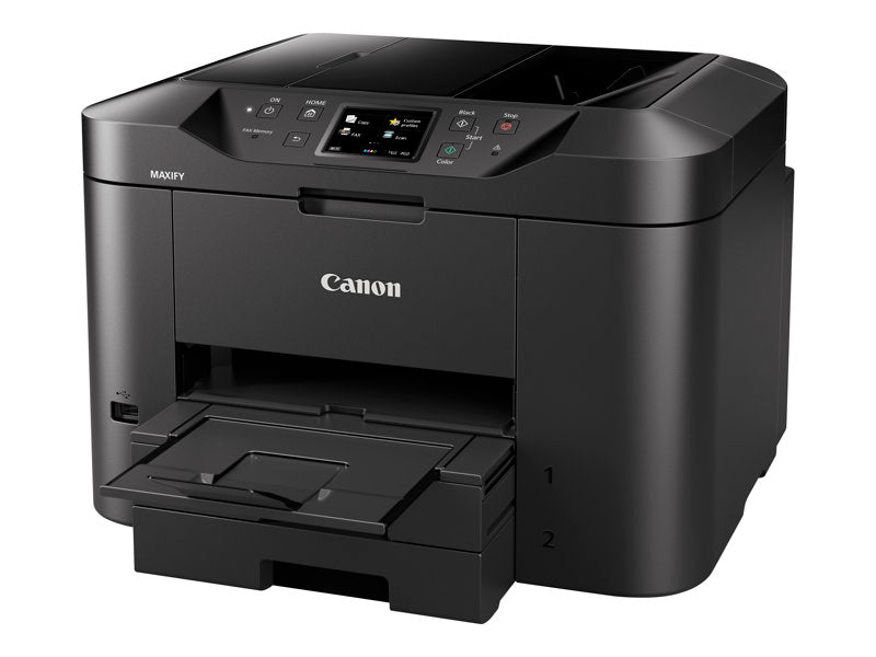 Canon MAXIFY MB2750 - Multifunction - Color - Ink - A4 (210 x 297 mm), Legal (216 x 356 mm) (original) - A4/Legal (media) - up to 22 ppm (copy) - up to 24 ipm ( printing) - 500 sheets - 33.6 Kbps - USB 2.0, LAN, Wi-Fi