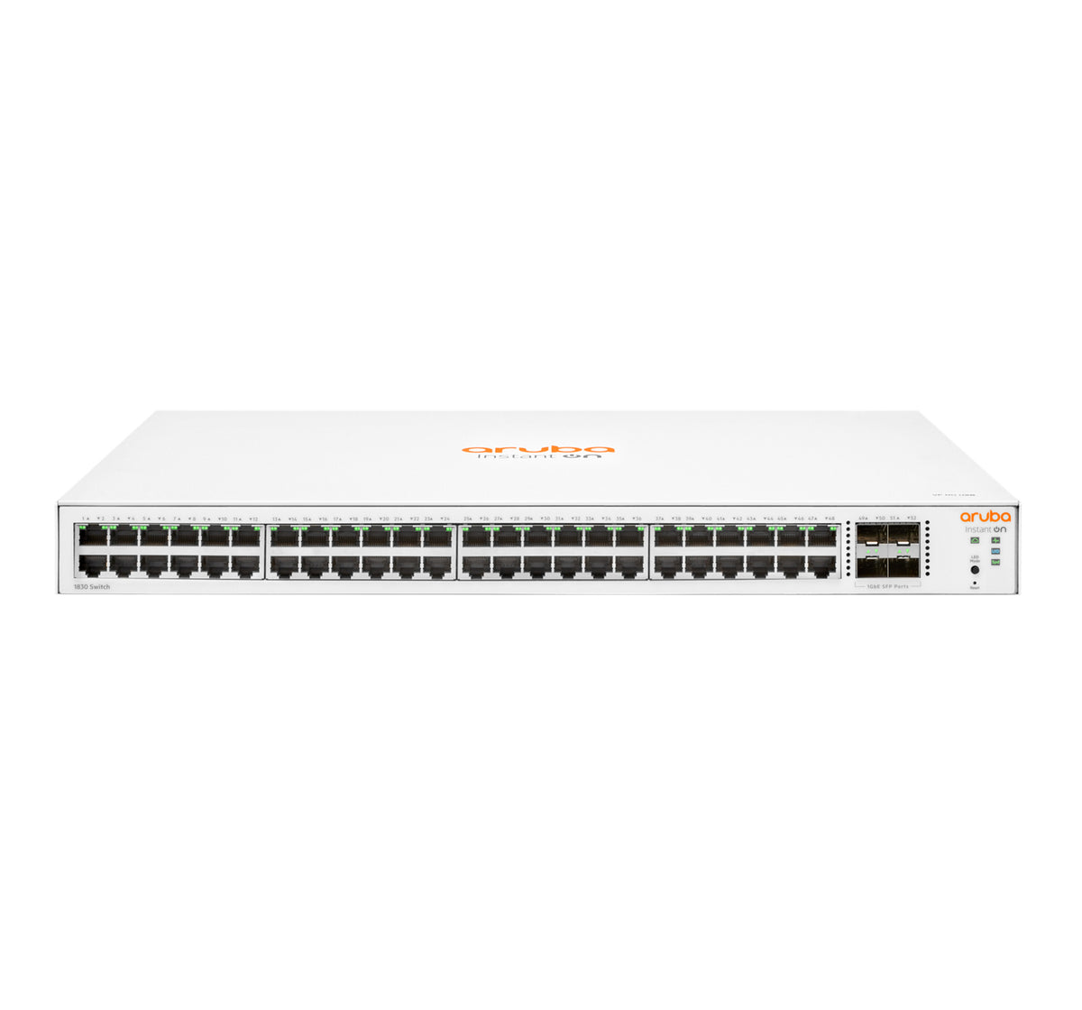 Conmutador HPE Aruba Instant On 1830 48G 4SFP - Conmutador - Inteligente - 48 x 10/100/1000 + 4 x Gigabit SFP - escritorio, montaje en riel