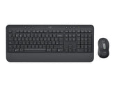 Logitech Signature MK650 for Business - Keyboard and Mouse Combo - Wireless - 2.4GHz, Bluetooth LE - QWERTY - Czech/Slovak - Graphite