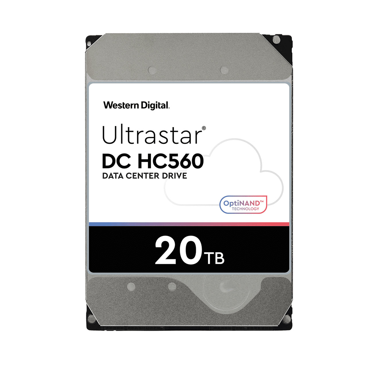 WD Ultrastar DC HC560 - Hard disk - encrypted - 20 TB - internal - 3.5" - SATA 6Gb/s - 7200 rpm - buffer: 512 MB - Self-Encrypting Drive (SED), TCG Enterprise