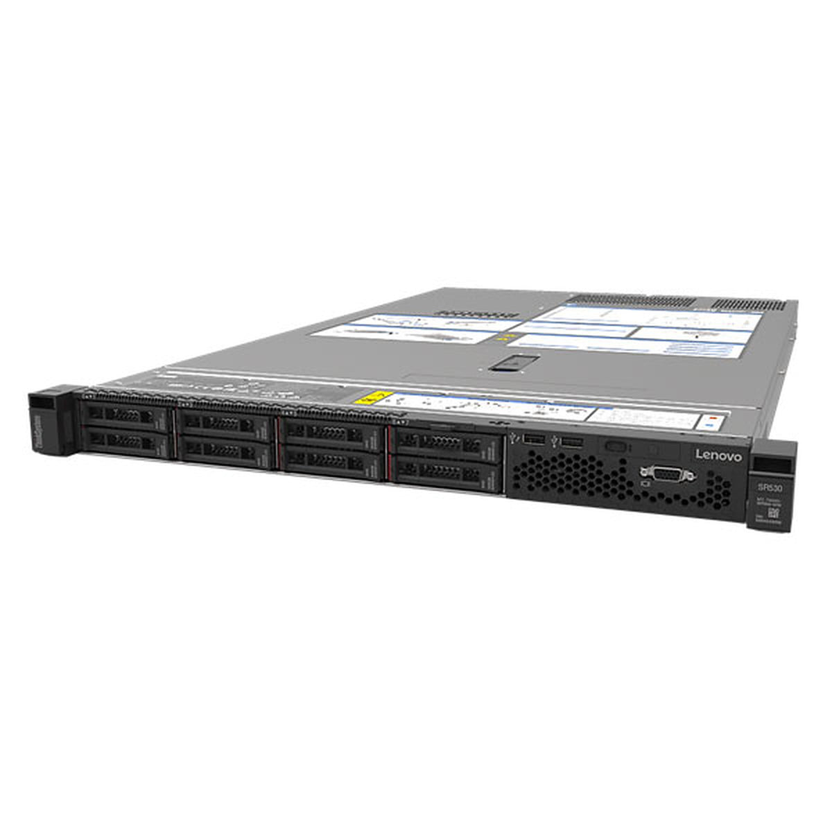 Lenovo ThinkSystem SR530 7X08 - Servidor - montável em bastidor - 1U - 2-way - 1 x Xeon Silver 4210R / 2.4 GHz - RAM 16 GB - SAS - hot-swap (permuta) 2.5" compartimento(s) - sem HDD - Matrox G200 - GigE - sem SO - monitor: nenhum