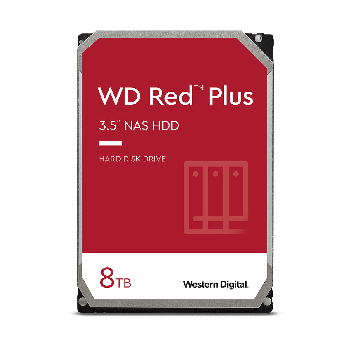 WD Red Plus WD80EFZZ - Hard disk - 8 TB - internal - 3.5" - SATA 6Gb/s - 5640 rpm - buffer: 128 MB