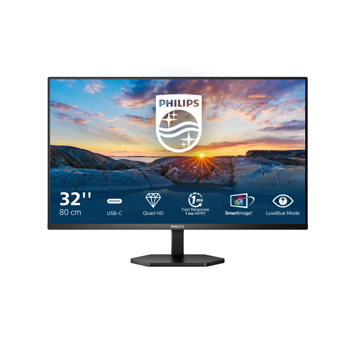 MONITOR PHILIPS VA 32 (31.5) QHD HDMI DP USB-C 32E1N3600LA/00