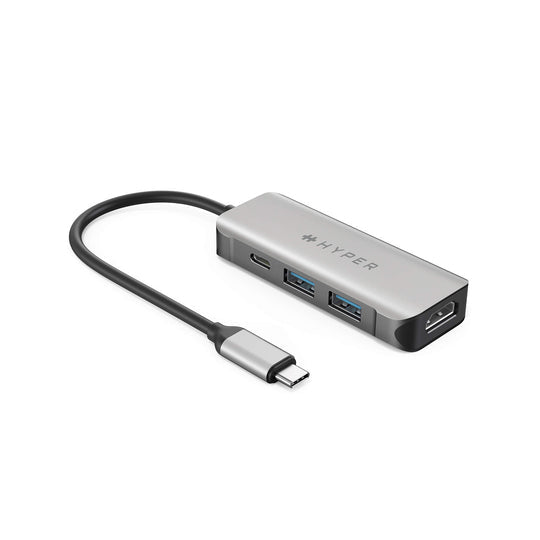 Concentrador USB-C 4 en 1 HyperDrive - Estación de acoplamiento - USB-C - HDMI