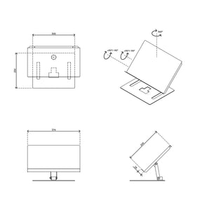 Add document holder - adjustable 402