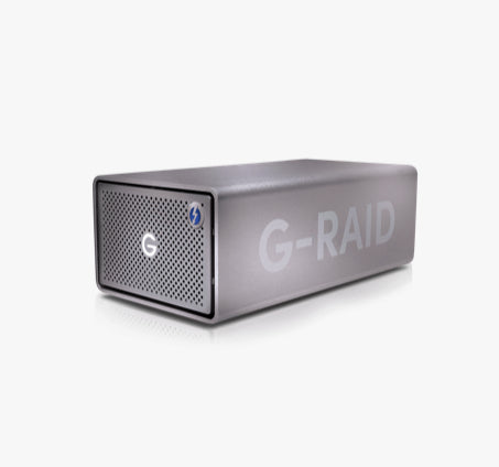 SanDisk Professional G-RAID 2 - Conjunto de discos duros - 40 TB - 2 bahías - 20 TB HDD x 2 - Thunderbolt 3, USB 3.1 Gen 2 (externo)