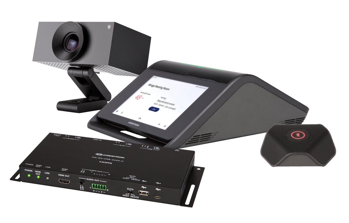Crestron Flex UC-MX70-U - Para salas grandes - Kit de videoconferencia - Negro
