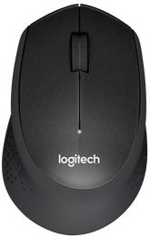 Logitech B330 Silent Plus - Ratón - óptico - 3 botones - inalámbrico - 2,4 GHz - receptor inalámbrico USB