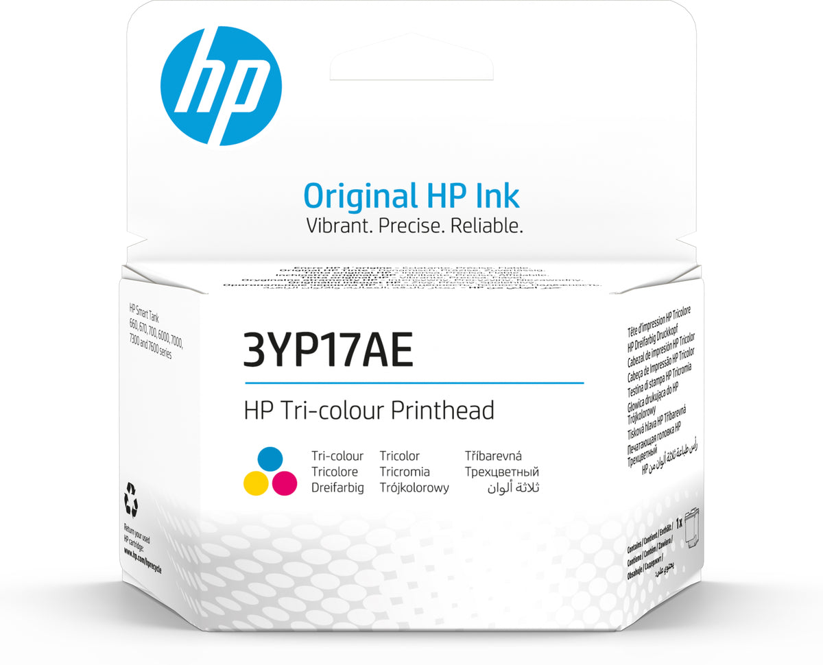 HP - Tricolor - printer head - for Smart Tank 670, 675