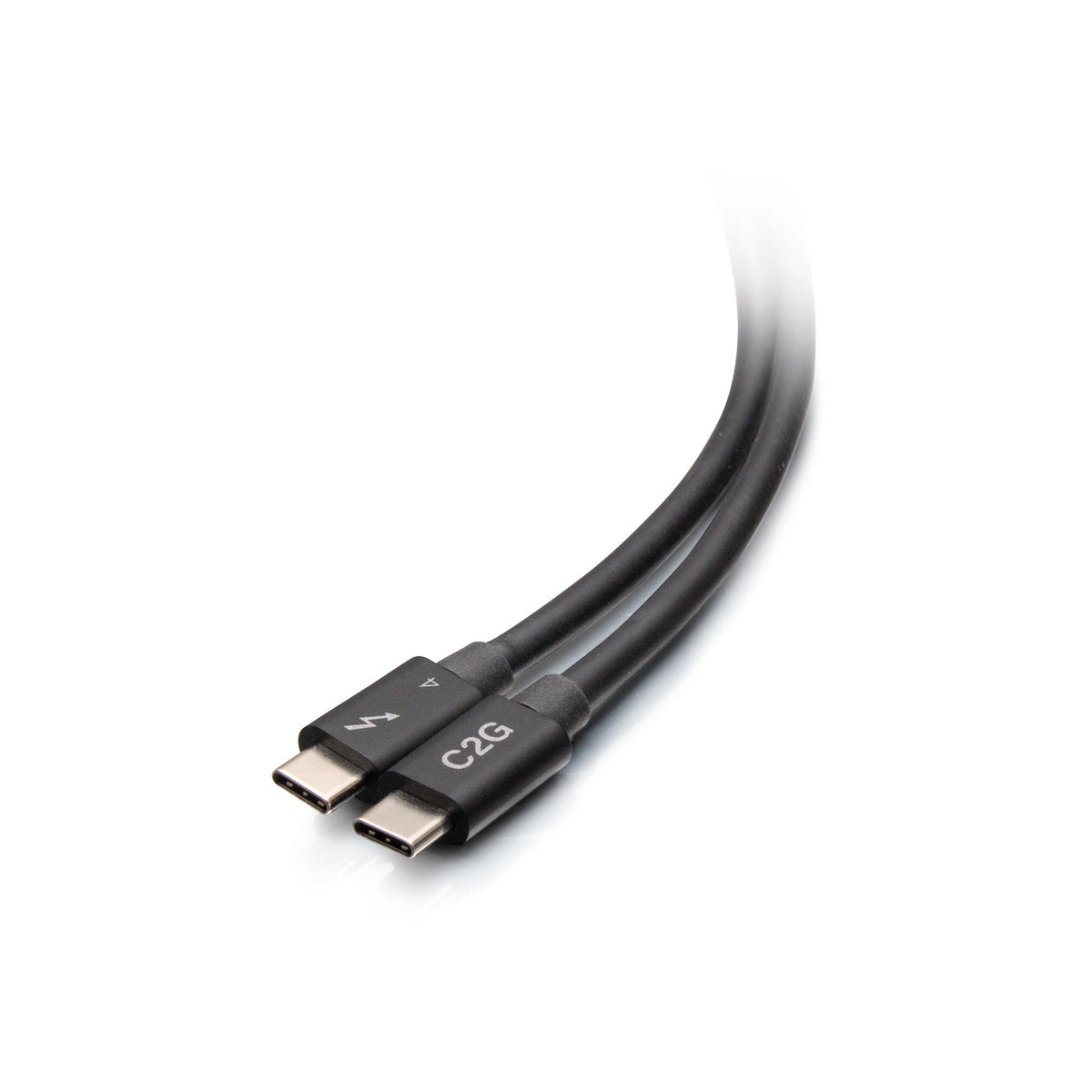 C2G 6ft Thunderbolt 4 USB C Active Cable - USB C to USB C - 40Gbps - M/M - Cabo Thunderbolt - USB-C (M) para USB-C (M) - USB 3.2 / DisplayPort 2.1 / Thunderbolt 4 - 30 V - 1.83 m - Fornecimento de energia USB (100W), suporte 8K60Hz, suporte 4K60Hz (4