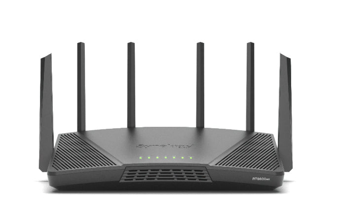 Synology RT6600AX - Wireless Router - 4 Port Switch - GigE, 2.5 GigE - WAN Ports: 2 - 802.11a/b/g/n/ac/ax - Tri-Band