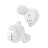 Belkin SoundForm Immerse - Auriculares inalámbricos con micrófono - intrauditivos - bluetooth - cancelación activa de ruido - blanco