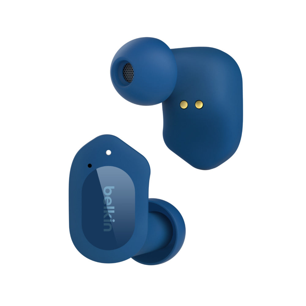 Belkin SoundForm Play - Auscultadores sem fios com microfonoe - intra-auricular - bluetooth - cancelamento de ruído activo - azul