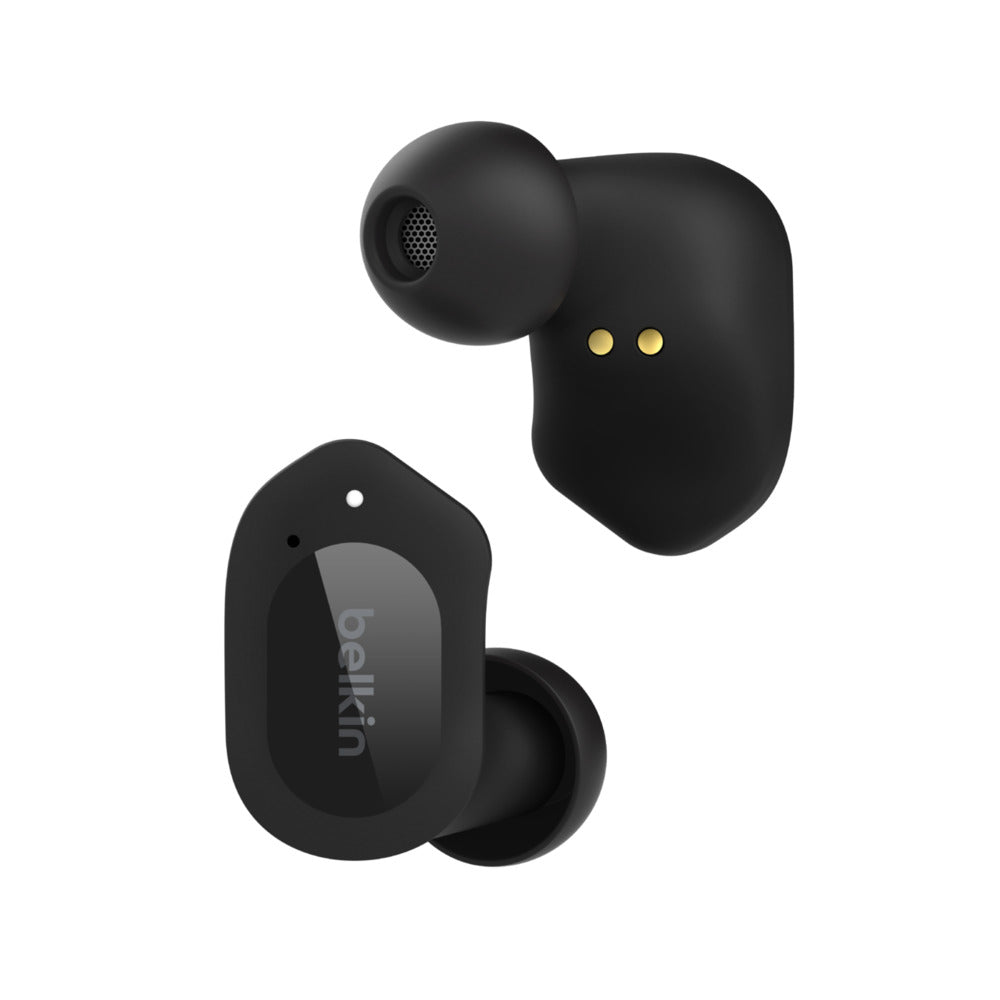 Belkin SoundForm Play - Wireless headphones with microphone - in-ear - bluetooth - active noise canceling - midnight