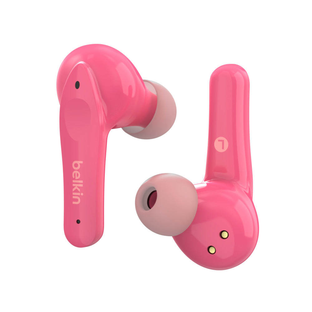 Belkin SoundForm Nano for Kids - Wireless Headphones with Microphone - In-Ear - Bluetooth - Pink