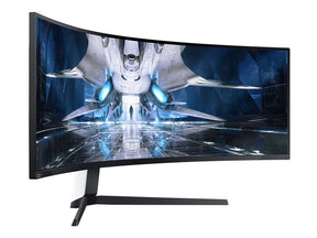 Samsung Odyssey Neo G9 S49AG950NU - Monitor QLED - curvo - 49" (48.7" visível) - 5120 x 1440 Dual Quad HD @ 240 Hz - VA - 2000 cd/m² - 1000000:1 - HDR10+ - 1 ms - 2xHDMI, DisplayPort - preto