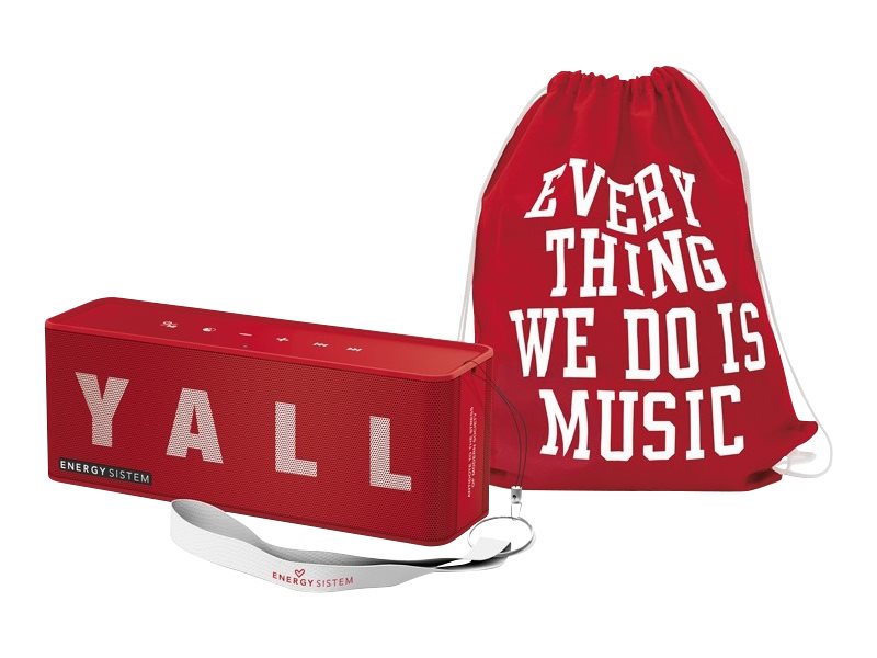 Energy Music Box 5+ - Yall Edition - loudspeaker - for portable use - wireless - Bluetooth - 10 Watt - red