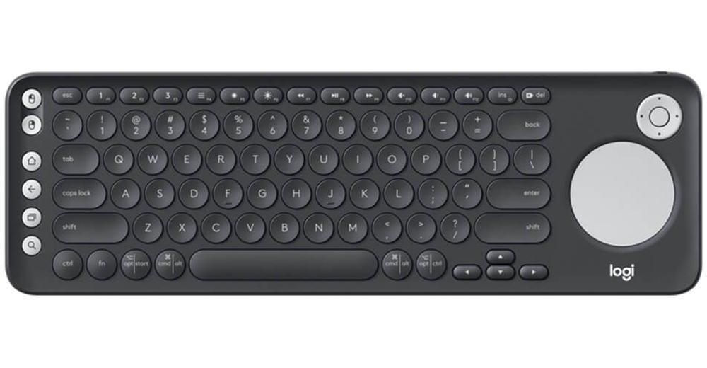 Logitech K600 TV - Teclado - com touchpad, D-pad - Bluetooth, 2.4 GHz - Espanhol