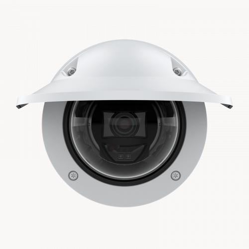 AXIS P3265-LVE - Network surveillance camera - dome - outdoor - color (Day&amp;Night) - 2 MP - 1920 x 1080 - auto iris - varifocal - audio - LAN 10/100 - MJPEG, H.264, AVC, HEVC, H.265, MPEG-4 Part 10, MPEG-H Part 2 - PoE Plus Class 3