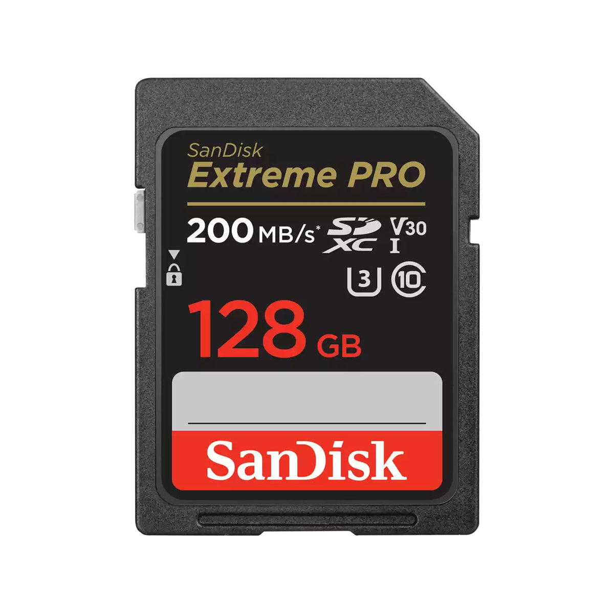 SanDisk Extreme Pro - Flash memory card - 128 GB - Video Class V30 / UHS-I U3 / Class10 - SDXC UHS-I