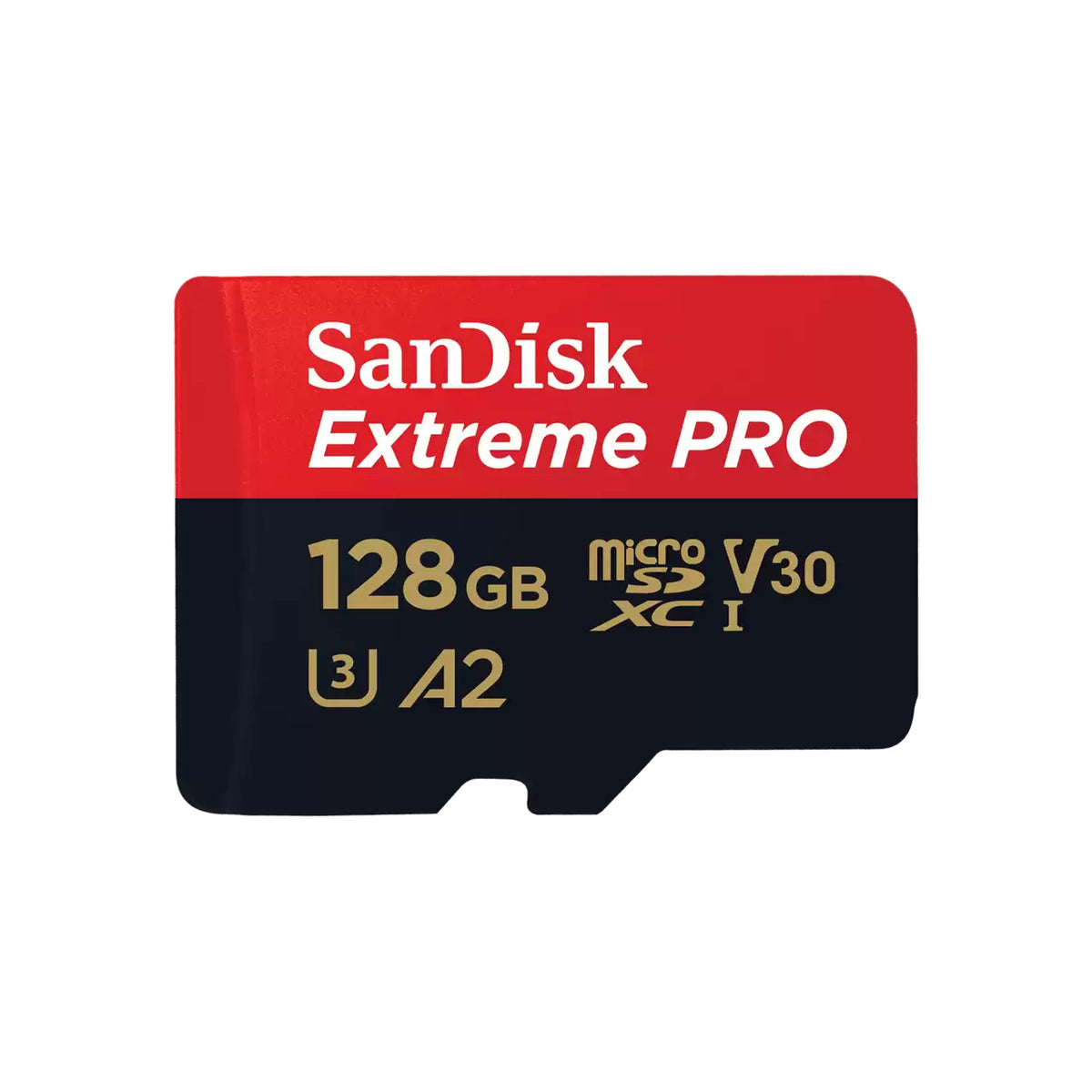 SanDisk Extreme Pro - Tarjeta de memoria flash (adaptador microSDXC a SD incluido) - 128 GB - A2 / Video Class V30 / UHS-I U3 / Class10 - microSDXC UHS-I