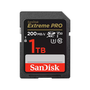 SanDisk Extreme Pro - Flash memory card - 1 TB - Video Class V30 / UHS-I U3 / Class10 - SDXC UHS-I