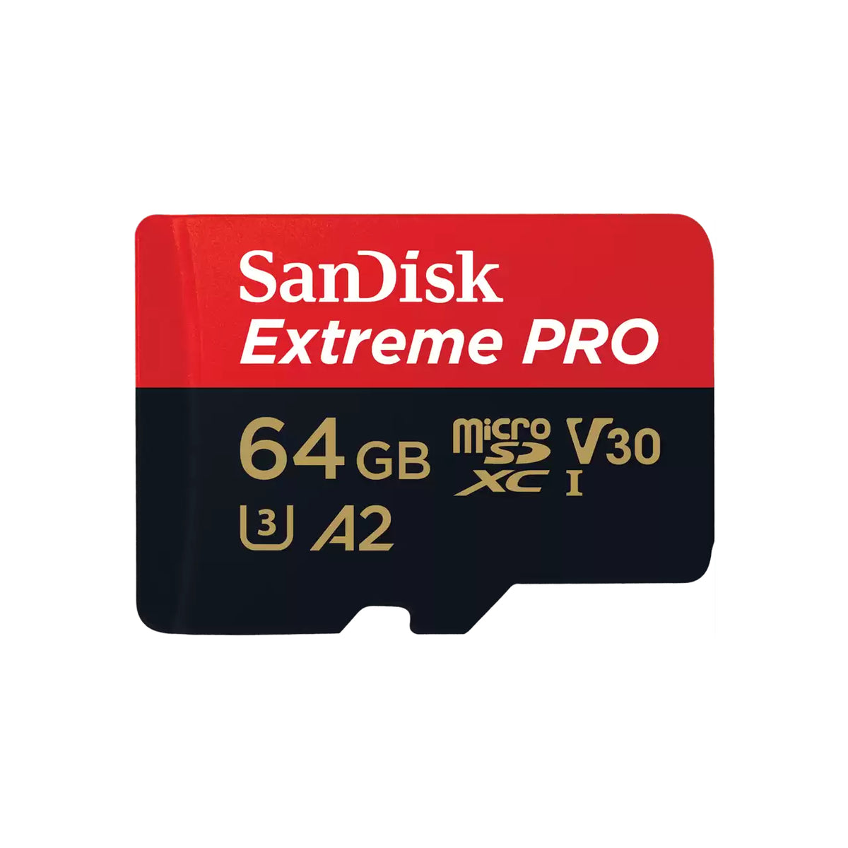 SanDisk Extreme Pro - Cartão de memória flash (adaptador microSDXC para SD Incluído) - 64 GB - A2 / Video Class V30 / UHS-I U3 / Class10 - microSDXC UHS-I