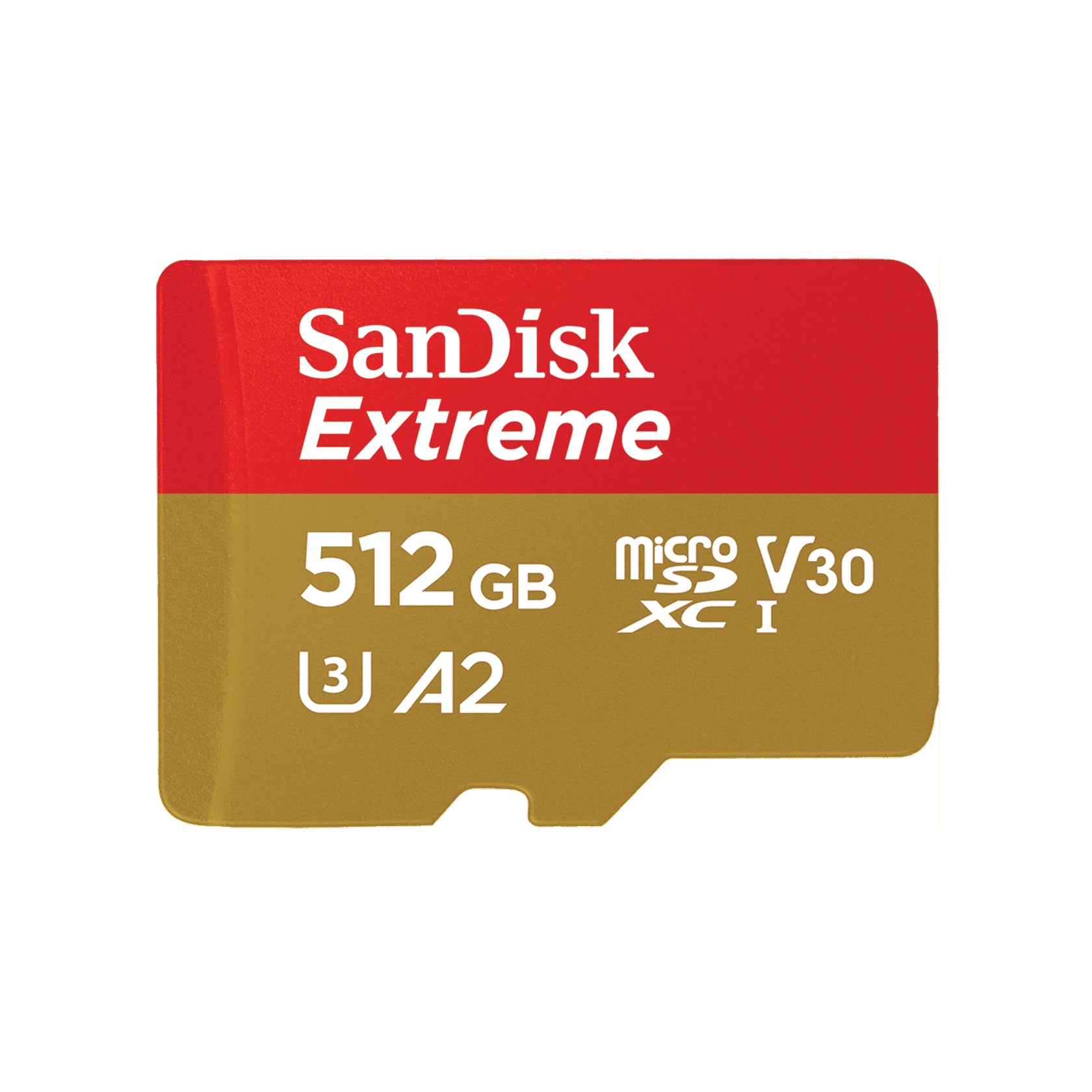 SanDisk Extreme - Flash Memory Card (Included microSDXC to SD Adapter) - 512 GB - A2 / Video Class V30 / UHS-I U3 / Class10 - microSDXC UHS-I