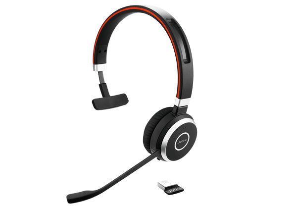 Jabra Evolve 65 SE UC Mono - Auscultadores - no ouvido - bluetooth - sem fios - USB - para Jabra Evolve, LINK 380a MS