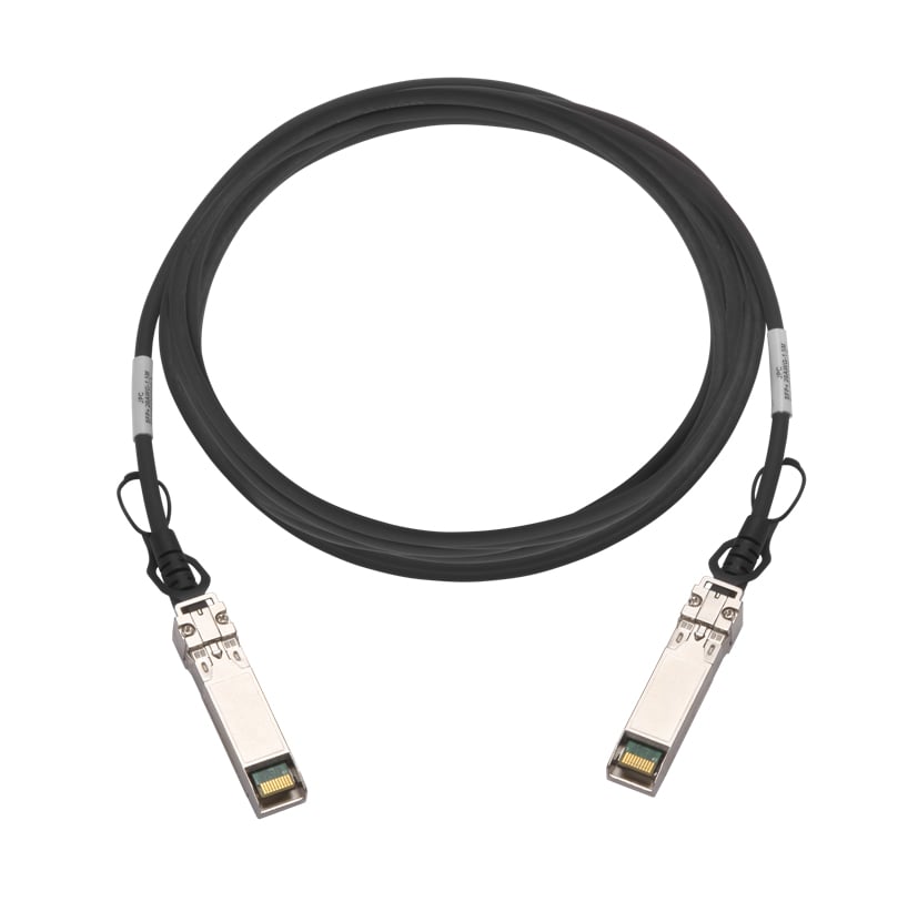 QNAP - Cabo de ligação directa 100GBase - QSFP28 (M) para SFP28 (M) - 1.5 m (CAB-DAC15M-Q28B4)