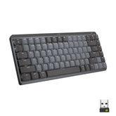 Logitech Master Series MX Mechanical Mini - Keyboard - Backlight - Wireless - Bluetooth LE - QWERTY - American International Standard - Switch: Clicky - Graphite