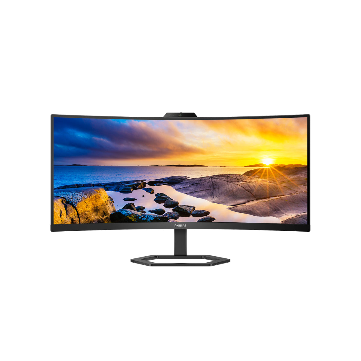 PHILIPS MONITOR VA 34 WQHD HDMI DP USB-C WEBCAM COLUNAS HAS 34E1C5600HE/00