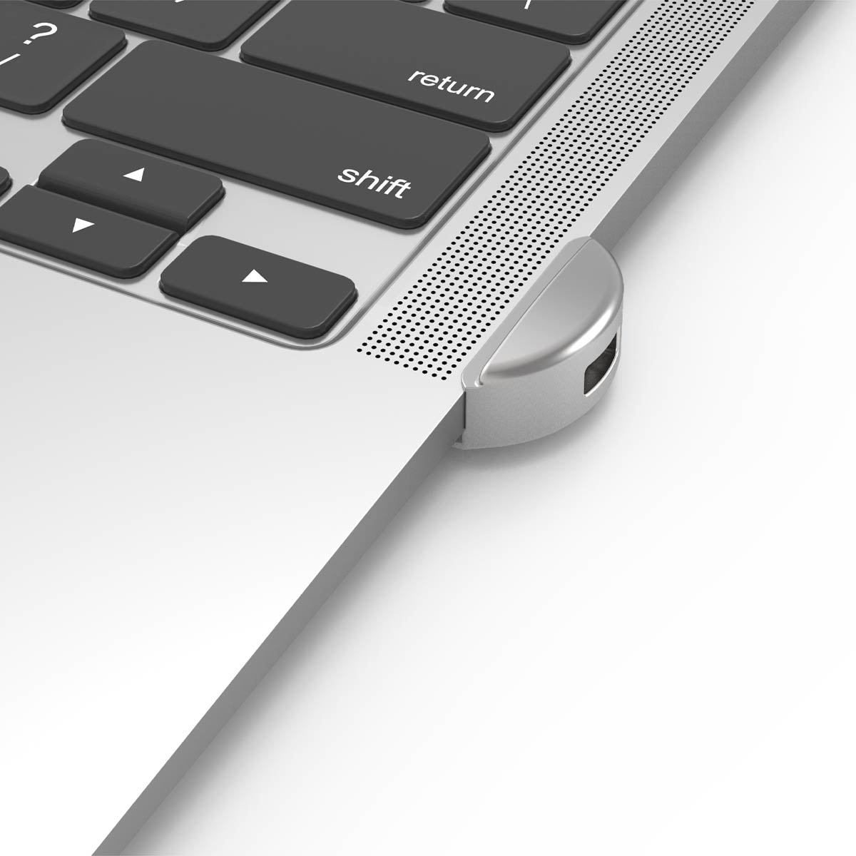 Compulocks MacBook Air 2020 M1 Lock Adapter (Cable Not Included) - Adaptador de trava de ranhura de segurança - prata