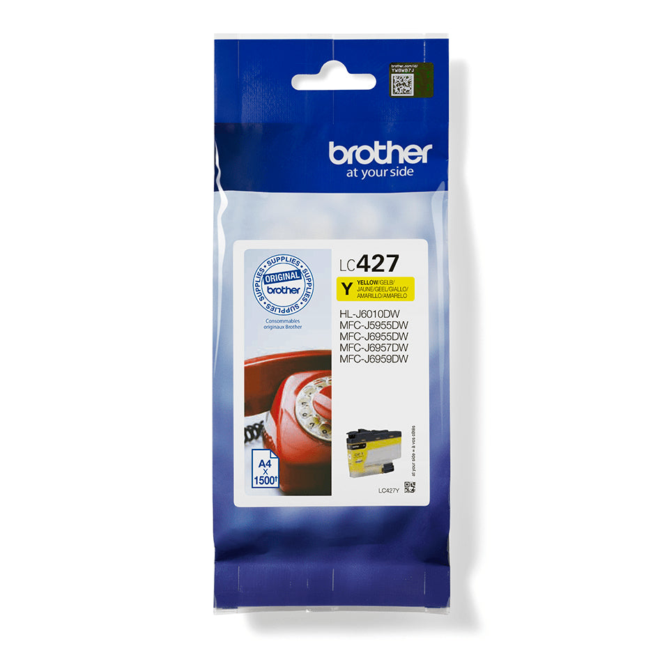 Brother LC427Y - Amarillo - Original - Cartucho de tinta - para Brother HL-J6010DW, MFC-J5955DW, MFC-J6955DW, MFC-J6957DW