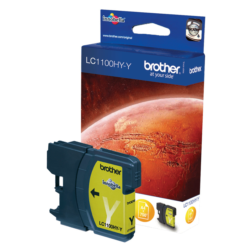 Brother LC1100HYY - High Yield - amarillo - original - cartucho de tinta - para Brother DCP-6690CW, MFC-5890CN, MFC-5895CW, MFC-6490CW, MFC-6890CDW, Justio MFC-5890CN