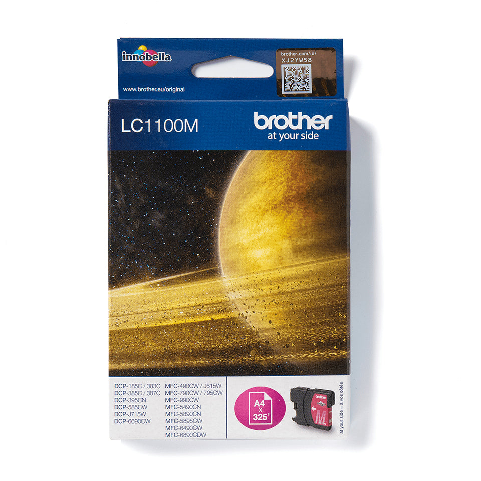 Brother LC1100M - Magenta - Original - Cartucho de tinta - para Brother DCP-185, 385, 395, 585, J715, MFC-490, 5490, 5890, 5895, 6890, 790, 795, 990, J615