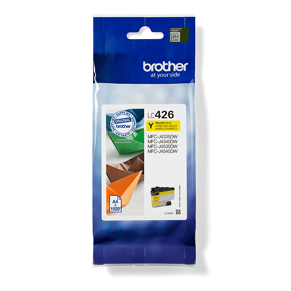 Brother LC426Y - High Yield - amarillo - original - cartucho de tinta - para Brother MFC-J4335DWXL, MFC-J4340DW