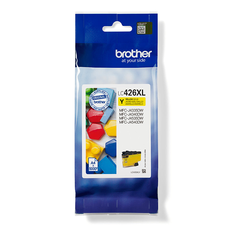 Brother LC426XLY - High Yield - amarillo - original - cartucho de tinta - para Brother MFC-J4335DWXL, MFC-J4340DW