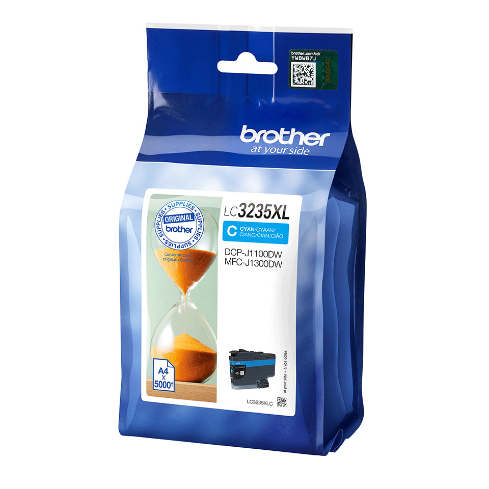 Brother LC3235XLC - High Performance - cyan blue - original - ink cartridge - for Brother DCP-J1100DW, MFC-J1300DW