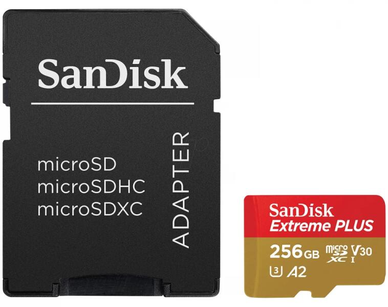 Ext PLUS microSDXC 256GB+SD 200MB/s