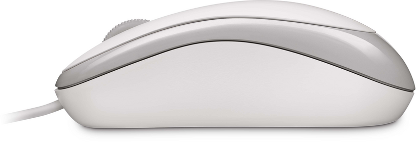 Microsoft Ready Mouse - Ratón - para diestros y zurdos - óptico - 3 botones - con cable - USB - blanco