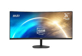 Monitor MSI PRO MP341CQ 34P UWQHD 100Hz 1ms 21:09 Curved,Audio2x2W,Anti-Flicker, LowBlueLight,HDMI,DP